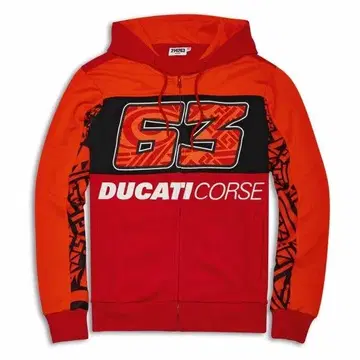 DUCATI 63 자켓 오렌지/레드
