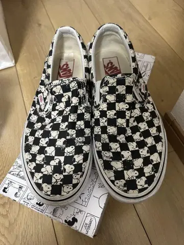 VANS 슬립온 SNOOPY/Checkerbrd 27.5cm