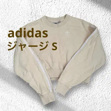 adidas 베이지 크롭 맨투맨 S adidas 오리지널