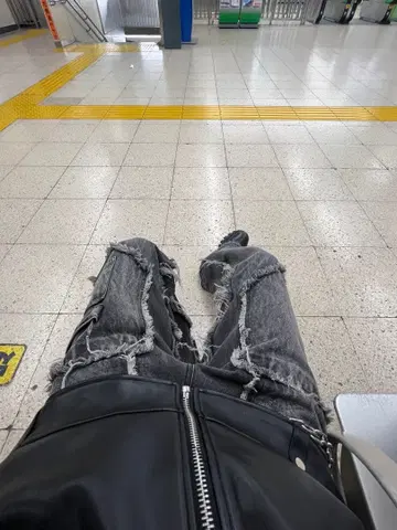 NO/FAITH STUDIOS 프린지 데님 팬츠 M