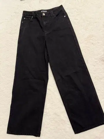 uglyshadow Denim wide pants (black)
