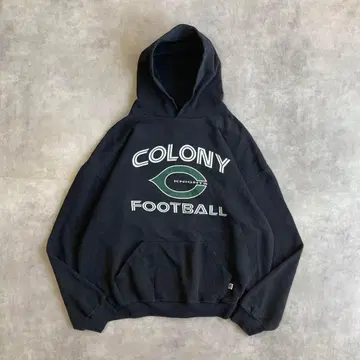 러셀 애슬레틱 후드티 프린트 블랙 블랙 XL 11846