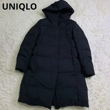 새상품급 심리스 다운 롱 코트 블랙