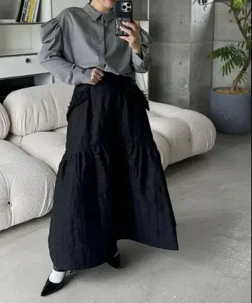 St.cecilia girlish 와플 스커트
