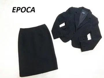 새상품급 EPOCA 에포카 와플 스커트 셋업 블랙 40/38