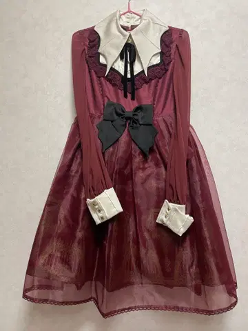 Angelic Pretty Horror Garden 원피스 와인