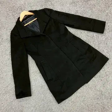 23 캐시미어 100% 코트 블랙(40)