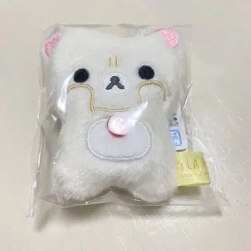 코리락쿠마 봉제 인형 키링 미간에 주름