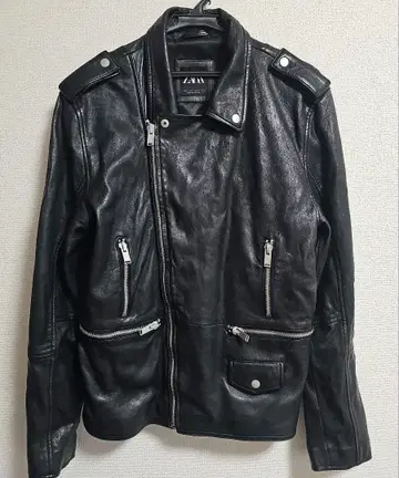 ZARA 블랙 라이더 자켓 L