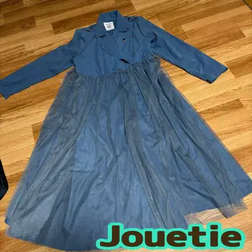 Jouetie 블루 셔츠 원피스 튤 포함 M 사이즈