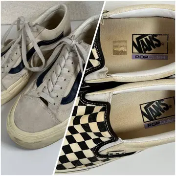 VANS 올드스쿨 & 슬립온 2족 세트 체커 패턴