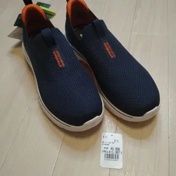 SKECHERS GOwalk 네이비/오렌지 슬립온