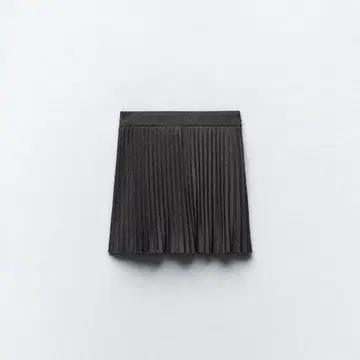 ZARA 박스 플리츠 스칸츠 XS