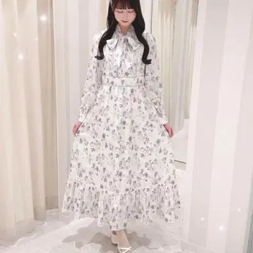 evelyn 오리지널 프릴 꽃무늬 op 원피스