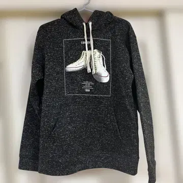 [미사용 새상품] CONVERSE 스니커즈 후드티 L 사이즈 블랙