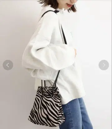 RELUME 제브라 자카드 백