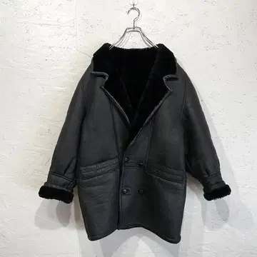 구제 90's 빈티지 리얼 무스탕 가죽 자켓 코트 보아