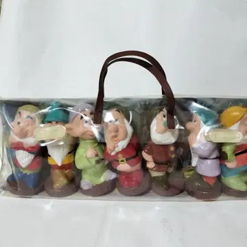 디즈니 백설공주와 일곱 난쟁이 소프트 비닐 피규어 7개 세트