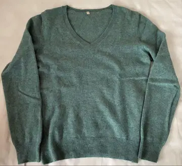 [ 새상품급 ] 무인양품 캐시미어 100% V넥 스웨터