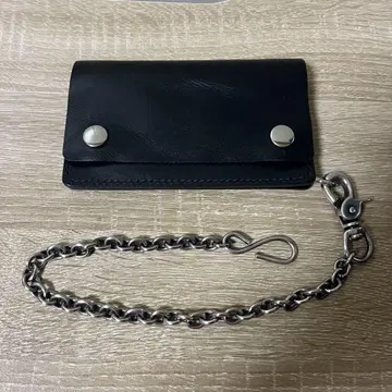 가죽 트래커 지갑 (지갑 체인 포함)