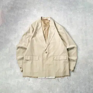 [ BEAMS ] 컷오프 테일러드 자켓 그런지 1버튼