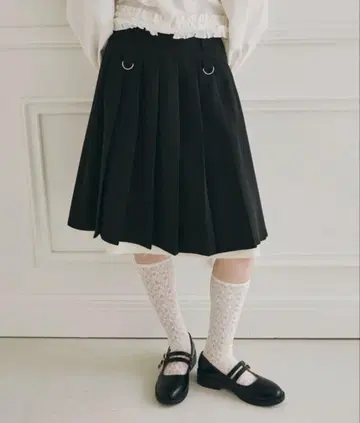 idem 이뎀 레이어드 미디움 플리츠 스커트