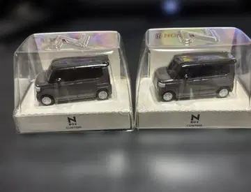 N-BOX CUSTOM 미니카 2대 세트 블랙
