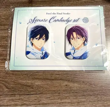 Free!FS 스퀘어 캔뱃지 나나세 하루카 마츠오카 린
