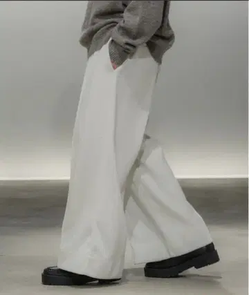 Casper John 와이드 니트 팬츠 L