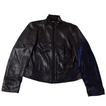 BENETTON 천연 가죽 양가죽 싱글 라이더 40