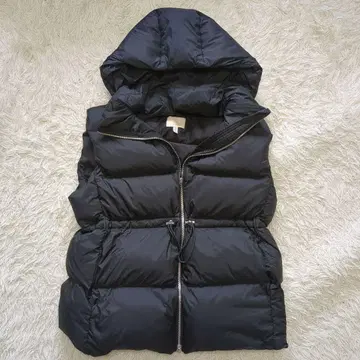 h&m 다운 베스트 다운 블랙 y2k 헤이세이 후드 탈부착 가능