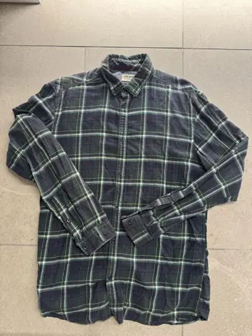 JACK & JONES 플란넬 셔츠 M 사이즈 다크 그린 M