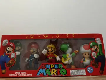 [ 미개봉 새상품 ] 슈퍼 마리오 대형 피규어 5팩 컬렉션 요시