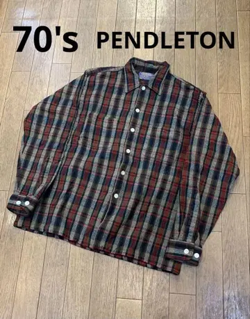 레어템 PENDLETON 70's 빈티지 USA제 긴팔 셔츠