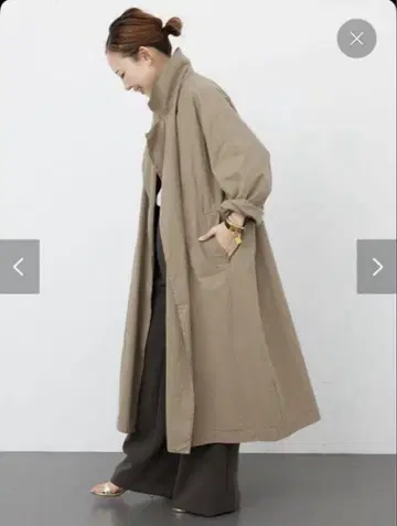 Deuxieme Classe 트렌치코트 카키