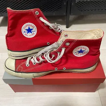90s USA제 CONVERSE ALL STAR 하이컷 빨간색