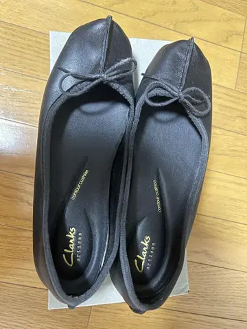 Clarks 블랙 발레 슈즈