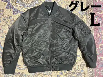[컨디션 최상] UNIQLO +J 다운 자켓 MA-1 그레이 L