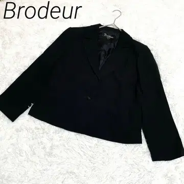Brodeur 블랙 테일러드 자켓 포멀 울 100%