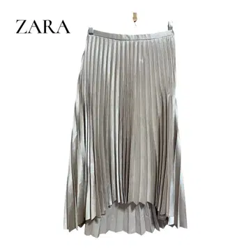 ZARA 골드 베이지 플리츠 스커트 M 사이즈