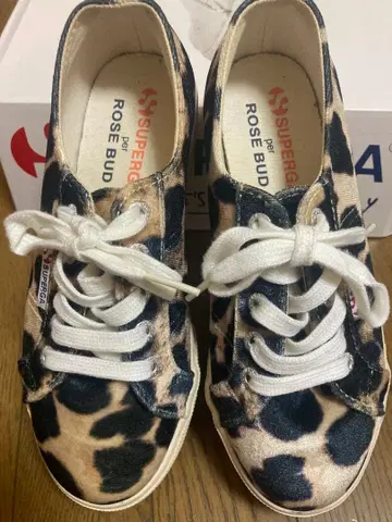 SUPERGA 2790 레오파드 무늬 통굽 ROSE BUD 콜라보