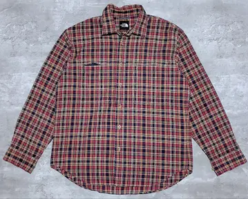 THE NORTH FACE 플란넬 셔츠 아메카지 체크 스트릿