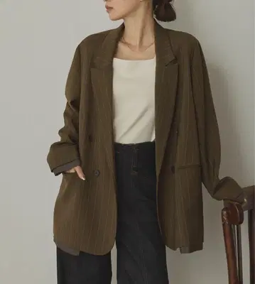 스트라이프 자켓