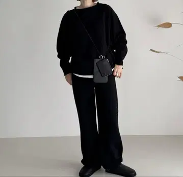 ALLUMO PLANE SWEAT SET UP/BLACK