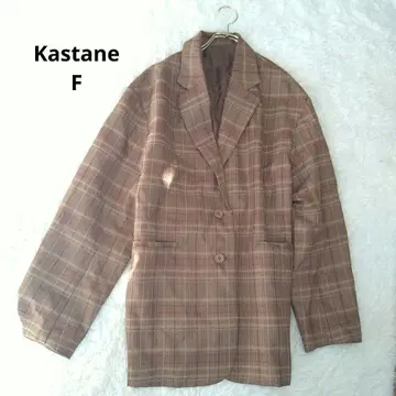 Kastane 체크 무늬 테일러드 자켓 F 빅 포켓