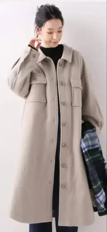 B.C STOCK 롱 기장 CPO 코트