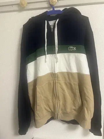 LACOSTE 집업 후드티 US XXL