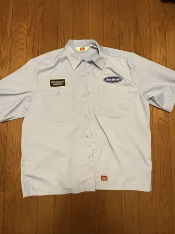 Ben Davis 반팔 워크 셔츠 M 라이트 블루