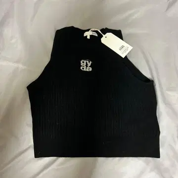 GYDA 블랙 슬리브리스 상의 프리 사이즈