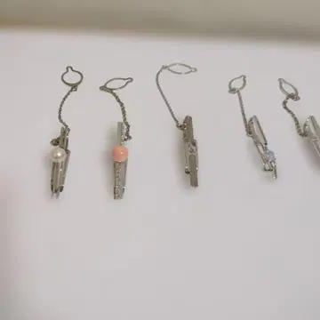 클립형 넥타이핀 5개 세트